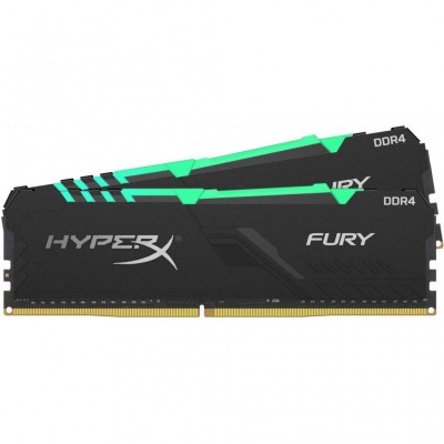 Модуль памяти для компьютера DDR4 16GB (2x8GB) 3600 MHz HyperX Fury RGB HyperX (Kingston Fury) (HX436C17FB3AK2/16)