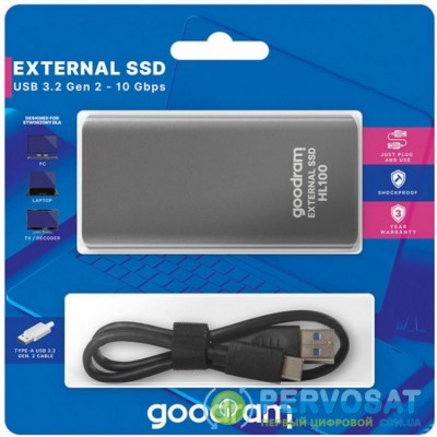 Накопитель SSD USB 3.2 1TB HL100 Goodram (SSDPR-HL100-01T)