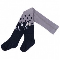 Колготки UCS SOCKS для дівчаток святкові з бантиком сірі (M0C0302-0899-0-3m/G-gray) Колготки UCS SOCKS для дівчаток святкові з бантиком сірі (M0C0302-0899-0-3m/G-gray)