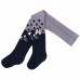 Колготки UCS SOCKS для девочек праздничные с бантиком серые (M0C0302-0899-0-3m/G-gray)