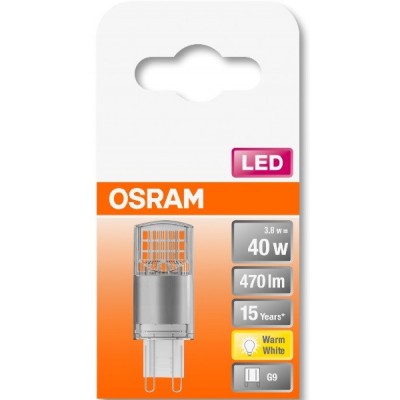 Лампа світлодіодна OSRAM LEDPIN40 3,8W/827 230V CL G9 10X1