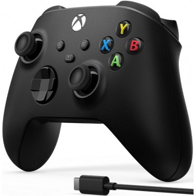 Геймпад Xbox BT, Carbon Black (USB cable)