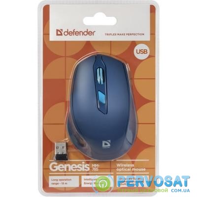 Мышка Defender Genesis MM-785 Blue (52786)