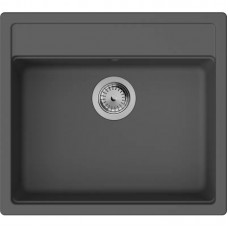 Мийка кухонна Hansgrohe S52, граніт, прямокутник, без крила, 550х490х190мм, чаша - 1, врізна, S520-F510, чорний графіт Мийка кухонна Hansgrohe S52, граніт, прямокутник, без крила, 550х490х190мм, чаша - 1, врізна, S520-F510, чорний графіт