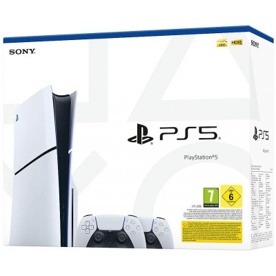 Ігрова консоль PlayStation 5 Slim Blu-ray (2 геймпади Dualsense)