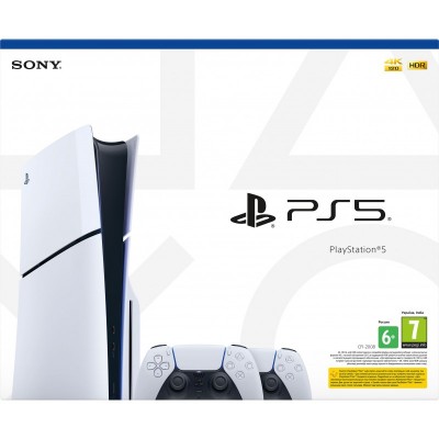 Ігрова консоль PlayStation 5 Slim Blu-ray (2 геймпади Dualsense)