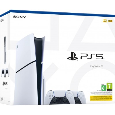 Ігрова консоль PlayStation 5 Slim Blu-ray (2 геймпади Dualsense)