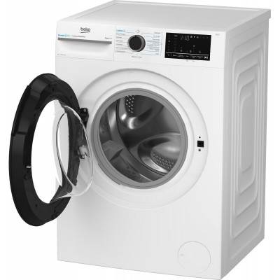 Пральна машина Beko фронтальна, 8кг, 1400, A, 55см, дисплей, інвертор, пара, білий