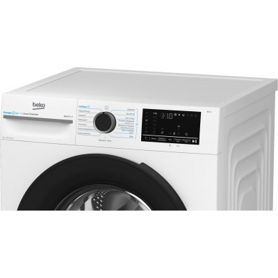 Пральна машина Beko фронтальна, 8кг, 1400, A, 55см, дисплей, інвертор, пара, білий