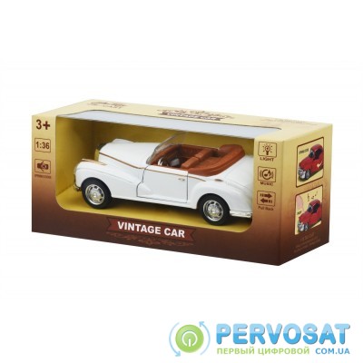 Same Toy Автомобиль Vintage Car (белый открытый кабриолет)