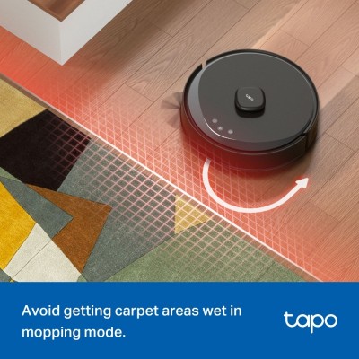 Робот-пилосмок TP-LINK TAPO RV 30 MAX LIDAR з підтримкою вологого прибирання + док-станція