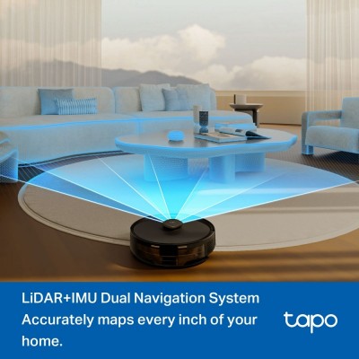 Робот-пилосмок TP-LINK TAPO RV 30 MAX LIDAR з підтримкою вологого прибирання + док-станція