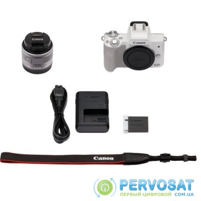 Canon EOS M50 + 15-45 IS STM Kit[White]