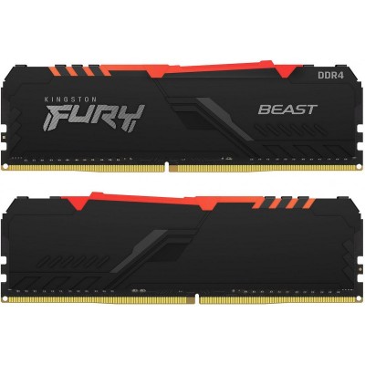 Пам'ять до ПК Kingston DDR4 3600 32GB KIT (16GBx2) Kingston FURY Beast RGB