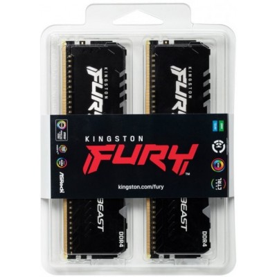 Пам'ять до ПК Kingston DDR4 3600 32GB KIT (16GBx2) Kingston FURY Beast RGB