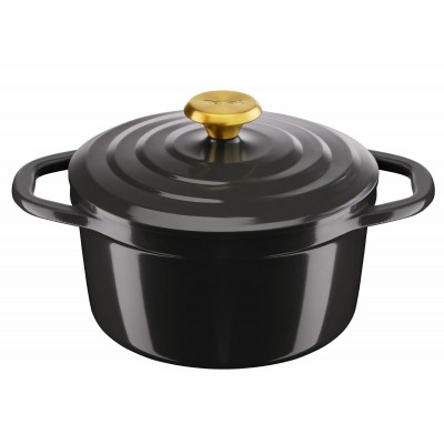 Каструля Tefal Air, з кришкою, 3.1л, алюміній, чорний