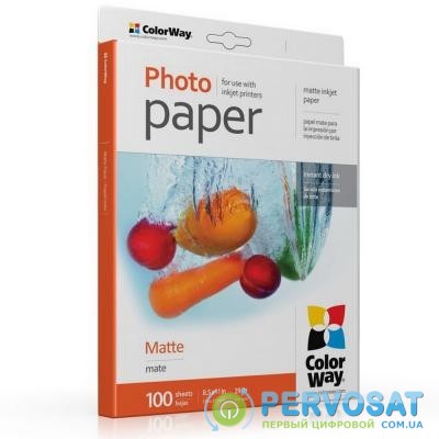 Бумага ColorWay Letter (216x279mm) matte (PM108100LT)