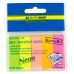Стикер-закладка BUROMAX Plastic bookmarks 45x15mm, 5*30шт, rectangles, neon colors (BM.2331-98)