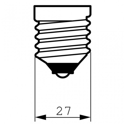 Лампочка PHILIPS E27 40W 230V B35 FR 1CT/10X10F Stan (8711500056467)