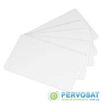 Карточка пластиковая чистая Evolis PVC 30 mil, белые, 5х100 штук (C4001)