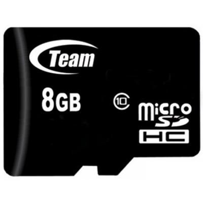 Карта памяти Team 8GB microSDHC Class10 (TUSDH8GCL1002)