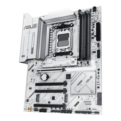Материнcька плата ASUS X870 MAX GAMING WIFI7 W sAM5 X870 4xDDR5 M.2 HDMI USB Type-C WiFi BT ATX білий