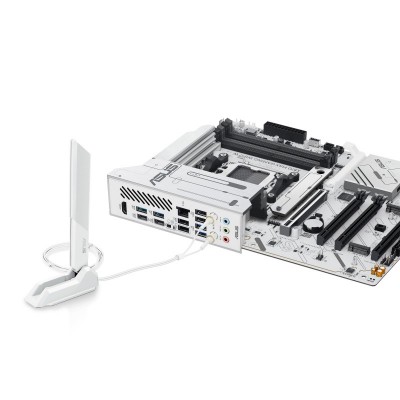 Материнcька плата ASUS X870 MAX GAMING WIFI7 W sAM5 X870 4xDDR5 M.2 HDMI USB Type-C WiFi BT ATX білий