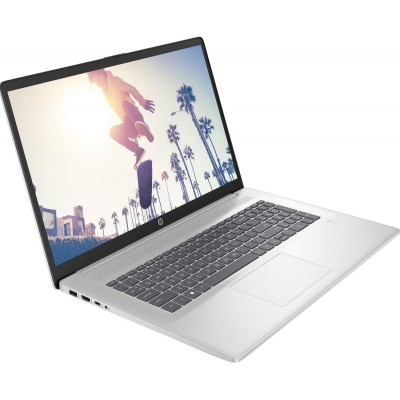 Ноутбук HP 17-cn3038ua 17.3" FHD IPS AG, Intel i5-1334U, 16GB, F512GB, UMA, DOS, сріблястий