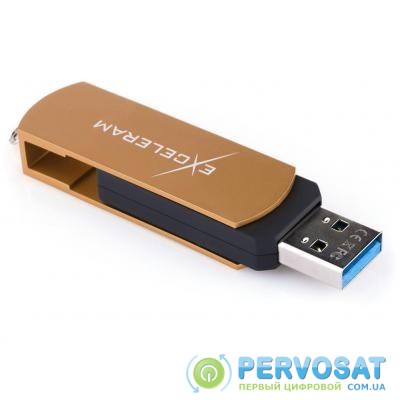 USB флеш накопитель eXceleram 128GB P2 Series Brown/Black USB 3.1 Gen 1 (EXP2U3BRB128)