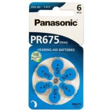 Батарейка PANASONIC PR44 / PR675 (1.4V) * 6 (PR-675H/6LB) Батарейка PANASONIC PR44 / PR675 (1.4V) * 6 (PR-675H/6LB)