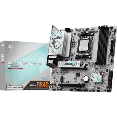 Материнcька плата MSI B840M GAMING PLUS WIFI6E sAM5 B840 4xDDR5 M.2 HDMI WiFi BT mATX