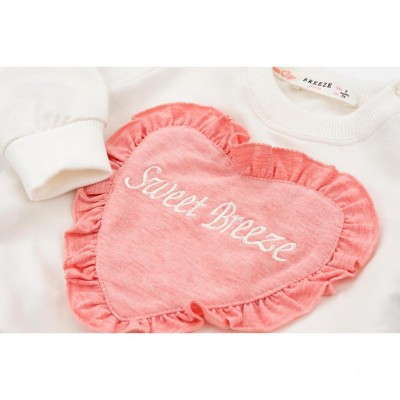 Набір дитячого одягу Breeze з сердечком і оборочкою (11261-80G-peach)