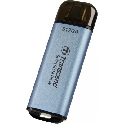 Портативний SSD Transcend 512GB USB 3.1 Gen 2 Type-C ESD300 Синій