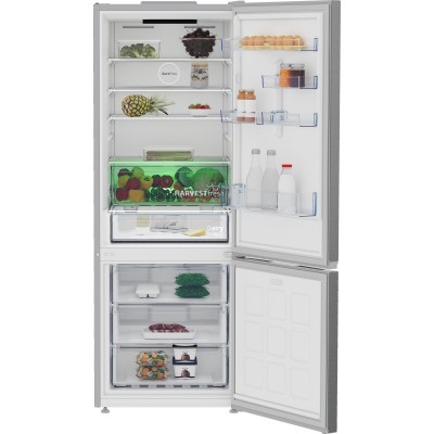 Холодильник Beko з нижн. мороз., 192x70x74.5, xолод.відд.-340л, мороз.відд.-150л, 2дв., D, NF, дисплей, HarvestFresh, нерж Холодильник Beko з нижн. мороз., 192x70x74.5, xолод.відд.-340л, мороз.відд.-150л, 2дв., D, NF, дисплей, HarvestFresh, нерж