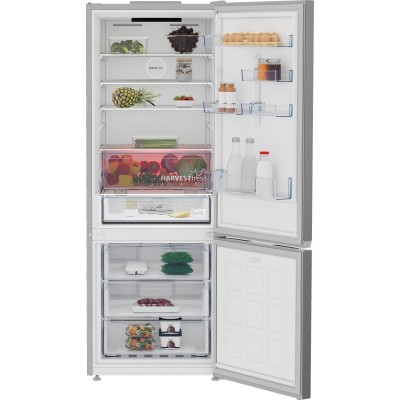 Холодильник Beko з нижн. мороз., 192x70x74.5, xолод.відд.-340л, мороз.відд.-150л, 2дв., D, NF, дисплей, HarvestFresh, нерж Холодильник Beko з нижн. мороз., 192x70x74.5, xолод.відд.-340л, мороз.відд.-150л, 2дв., D, NF, дисплей, HarvestFresh, нерж
