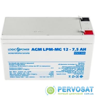 Батарея к ИБП LogicPower LPM MG 12В 7.5Ач (6554)