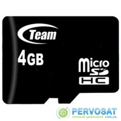 Карта памяти Team 4GB microSD Class 10 (TUSDH4GCL1002)