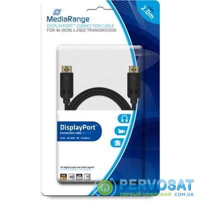 Кабель мультимедийный Display Port to Display Port 2.0m MediaRange (MRCS159)