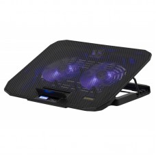 Підставка для ноутбука 2E GAMING CPG-003, до 15.6", 2xUSB-A, Blue LED, чорний
