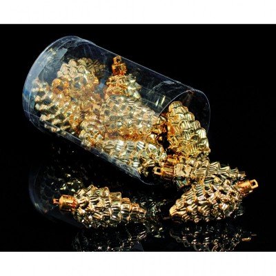 Елочная игрушка Jumi Шишка, 12 шт (6 см) золото. (5900410541375)