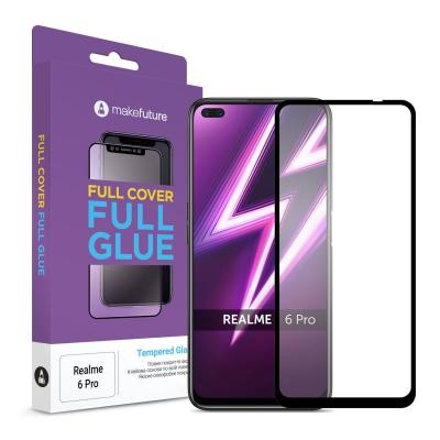 Стекло защитное MakeFuture Realme 6 Pro Full Cover Full Glue (MGF-R6P)