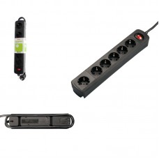 Мережевий подовжувач Hama TIDY-Line 6XSchuko 3G*1.5мм 1.5м Black Мережевий подовжувач Hama TIDY-Line 6XSchuko 3G*1.5мм 1.5м Black