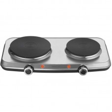 Плитка настільна Sencor електрична, комфорок - 2 на 1.5кВт + 1кВт, 15 і 18 см, керування - мех., нерж. сталь Плитка настільна Sencor електрична, комфорок - 2 на 1.5кВт + 1кВт, 15 і 18 см, керування - мех., нерж. сталь