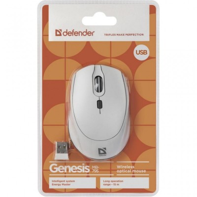 Мишка Defender Genesis MB-795 White (52796)