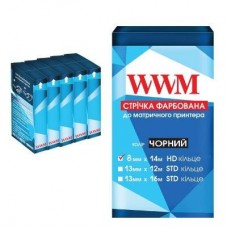 Стрічка до принтерів WWM 8мм х 14м HD Black (R8.14H5) Стрічка до принтерів WWM 8мм х 14м HD Black (R8.14H5)