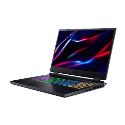 Ноутбук Acer Nitro 5 AN517-55 17.3&quot; FHD IPS, Intel i5-12450H, 16GB, F512GB, NVD4060-8, Lin, чорний