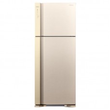 Холодильник Hitachi з верхн. мороз., 184x72х74, холод.відд.-345л, мороз.відд.-105л, 2дв., А++, NF, інв., зона нульова, бежевий