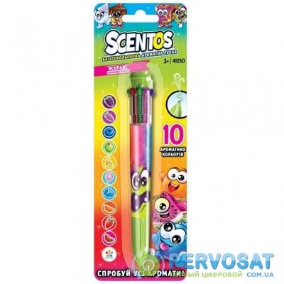 Набор для творчества Scentos Многоцветная ароматная шариковая ручка (41250)