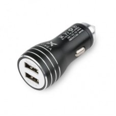 Зарядний пристрій Vinga Dual USB Car Charger aluminium black (VRCCH03BK) Зарядний пристрій Vinga Dual USB Car Charger aluminium black (VRCCH03BK)
