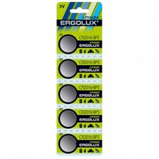 Батарейка ERGOLUX CR-2016 Lithium * 5 (CR2016-BP5) Батарейка ERGOLUX CR-2016 Lithium * 5 (CR2016-BP5)